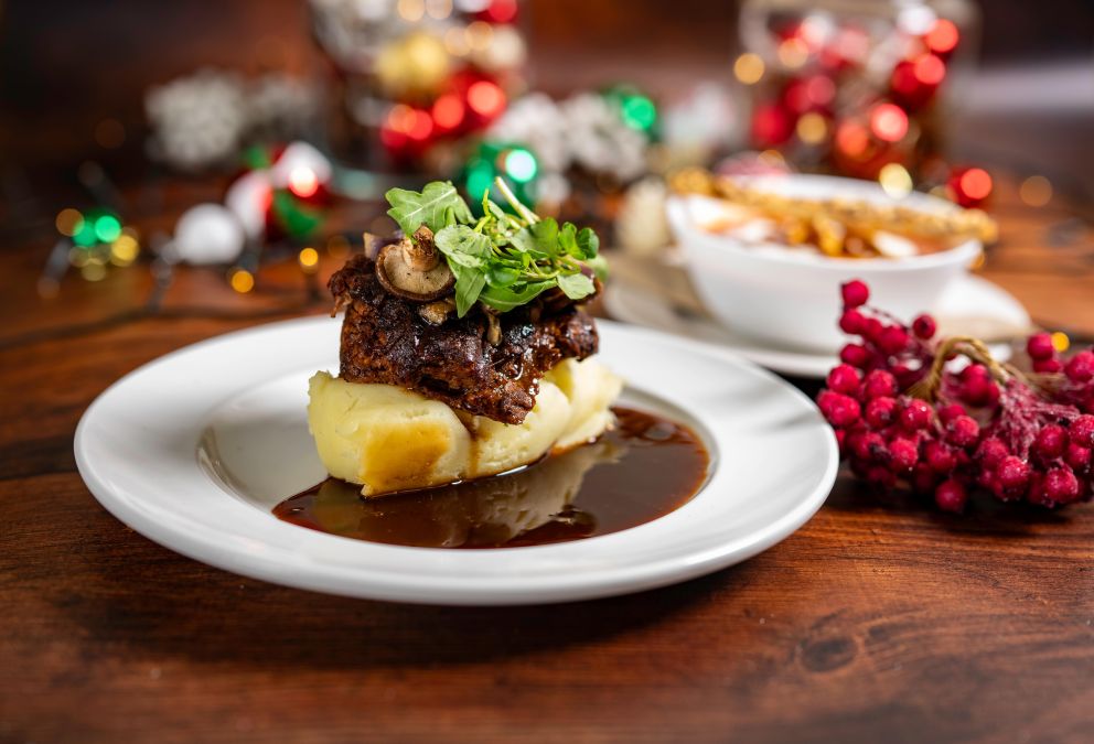 Adult Christmas Parties Main Course at Mead Open Farm