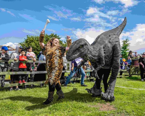 Dino Dash during Dino Week at Mead Open Farm